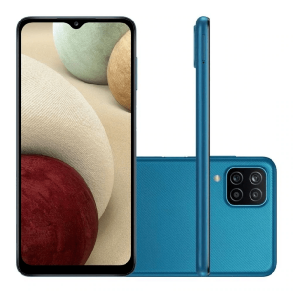 Distribuidor de Celular Smartphone Samsung Galaxy A12 64 GB - Azul, 4G, Câmera Quadrupla 48MP + Selfie 8MP, Processador Octa-core, RAM 4GB, Tela 6.5" para revenda