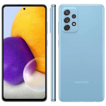 Distribuidor de Celular Smartphone Samsung Galaxy A72 Azul 128GB, 6GB de RAM, Tela Infinita 6.7", Câmera Traseira Quádrupla, Bateria de 5000mAh, Dual Chip e Octa Core para revenda